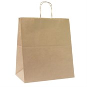 Пакет бумажный с кручеными ручками, крафт, 320*200*370 мм, AVIORA, 200 шт - фото 27731