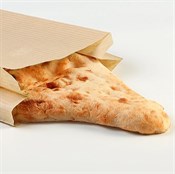 Пакет бумажный с рисунком "ПОЛОСКА", УНИВЕРСАЛЬНЫЙ, крафт, 350 х 200 + 100 мм, коричневый, AVIORA, 50 шт/уп - фото 27742