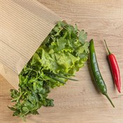 Пакет бумажный с рисунком "ПОЛОСКА", УНИВЕРСАЛЬНЫЙ, крафт, 350 х 200 + 100 мм, коричневый, AVIORA, 50 шт/уп - фото 27743