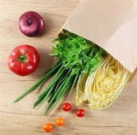 Пакет бумажный УНИВЕРСАЛЬНЫЙ, крафт, 300 х 170 + 60 мм, коричневый, AVIORA, 50 шт/уп - фото 27748