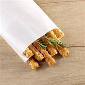 Пакет бумажный УНИВЕРСАЛЬНЫЙ, 250 х 140 + 60 мм, жиростойкий, белый, AVIORA, 100 шт/уп - фото 27750