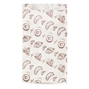 Пакет бумажный с рисунком "ВЫПЕЧКА", 250 х 140 + 60 мм, жиростойкий, белый, AVIORA, 100 шт/уп - фото 27766