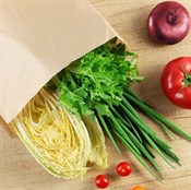 Пакет бумажный под ЛАВАШ, 400 х 250 + 100 мм, крафт, коричневый, AVIORA, 50 шт/уп - фото 27775