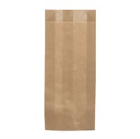 Пакет бумажный под СТОЛОВЫЕ ПРИБОРЫ, 200 х 80 + 20 мм, крафт, без печати, AVIORA, 100 шт/уп - фото 27777