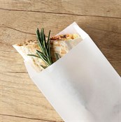 Пакет бумажный под ШАУРМУ, 220 х 90 + 40 мм, жиростойкий, белый, AVIORA, 100 шт/уп - фото 27788