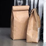 Крафт-пакет "навынос" А, 120*80*240 мм, 50 г./кв.м, прямоугольное дно - фото 27804