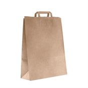 Пакет бумажный с плоскими ручками, крафт, 350*150*450 мм, AVIORA, 200 шт - фото 27805