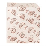 Уголок бумажный с рисунком "ВЫПЕЧКА", 175 х 140 мм, жиростойкий, белый, AVIORA, 100 шт/уп - фото 27811