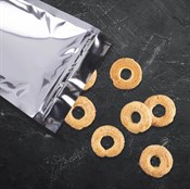 Пакет дой-пак, металлизированный, с замком зип-лок (Pet met/PE), 92 мкм, 160 х 240 + (45+45) мм - фото 27844