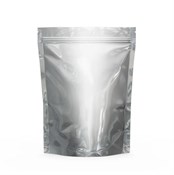 Пакет дой-пак, металлизированный, с замком зип-лок (Pet met/PE), 92 мкм, 135 х 200 + (40+40) мм - фото 27845