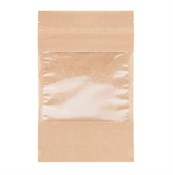 Пакет дой-пак бумажный с замком зип-лок (Бумага/СPP), 160 х 250 + (40+40), с окном 90 мм, AVIORA - фото 27848