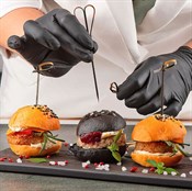 Декоративные пики из бамбука "УЗЕЛКИ-СЕРДЕЧКИ" черные, 120 мм, 100 шт. в пакете, AVIORA - фото 28038