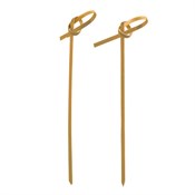 Декоративные пики из бамбука "ЗАВИТКИ", 90 мм, 100 шт. в пакете, AVIORA - фото 28039