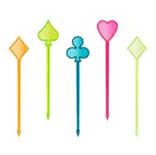 Декоративные пики из пластика "КАРТА", 400 шт. в ПВХ-упаковке, AVIORA - фото 28048