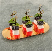 Декоративные пики из бамбука "ЗАВИТКИ" черные, 100 мм, 100 шт. в пакете, AVIORA - фото 28062