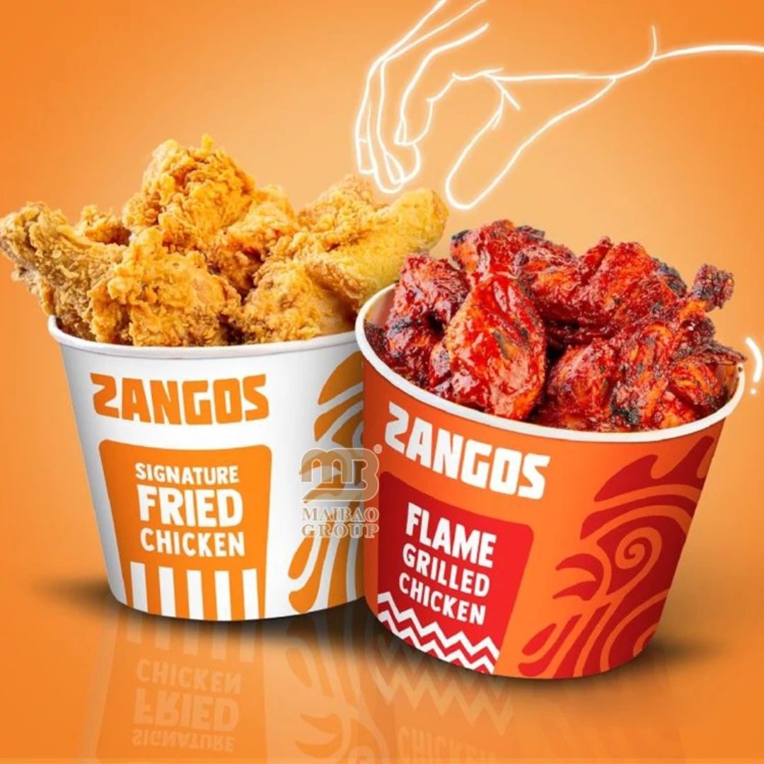 заказать цветные Ведра и стаканы из картона для попкорна с круглым дном купить печать